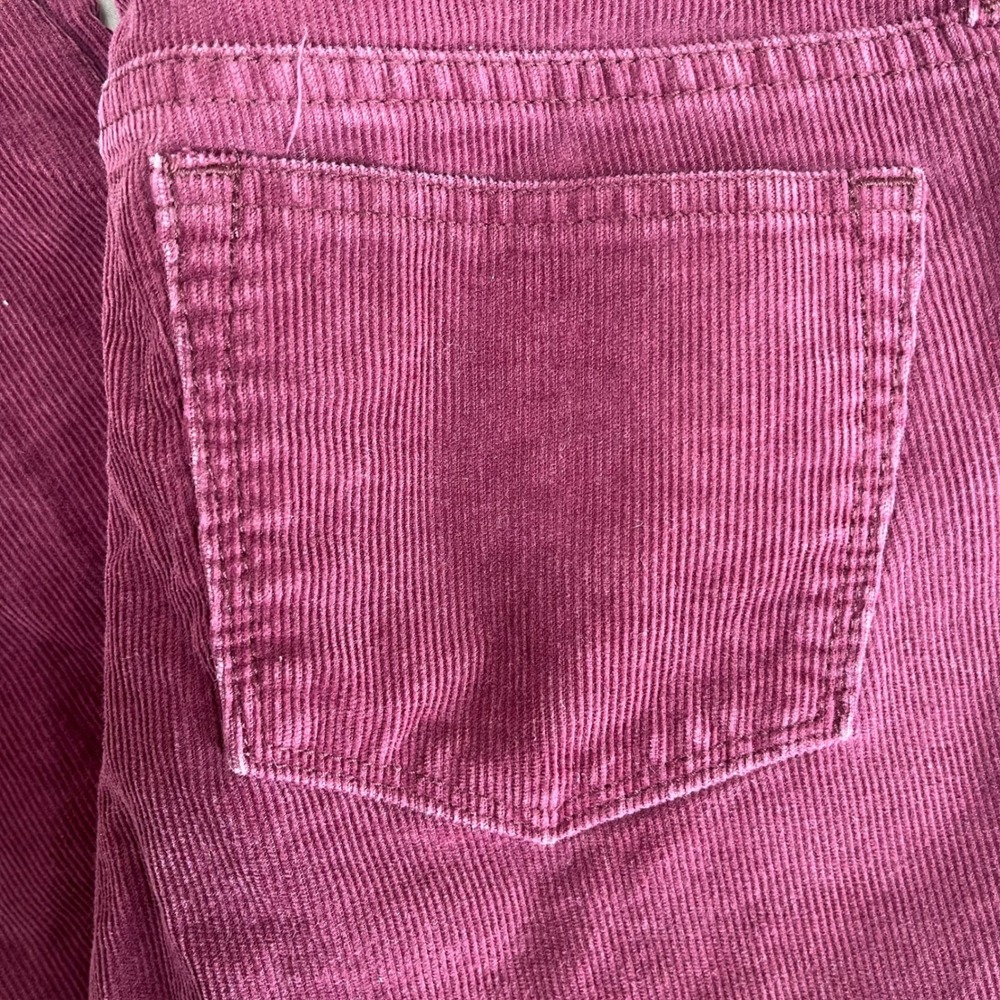 J.Crew Corduroy Pants Women Small 26 Burgundy‎ Stretch Skinny Leg Cotton - Picture 6 of 9